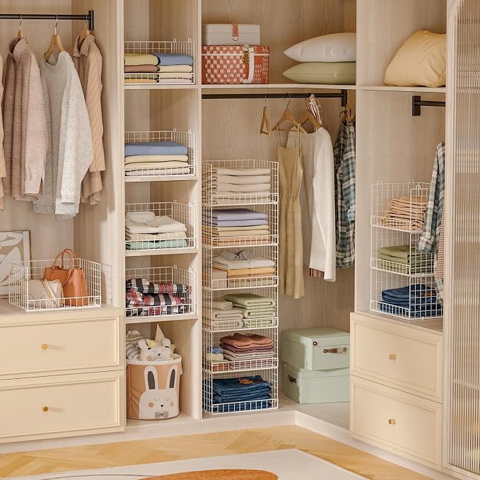 Yociyoga 6-Tier Stackable Closet Organizers and Storage Shelves, Closet Shelf - Image 7
