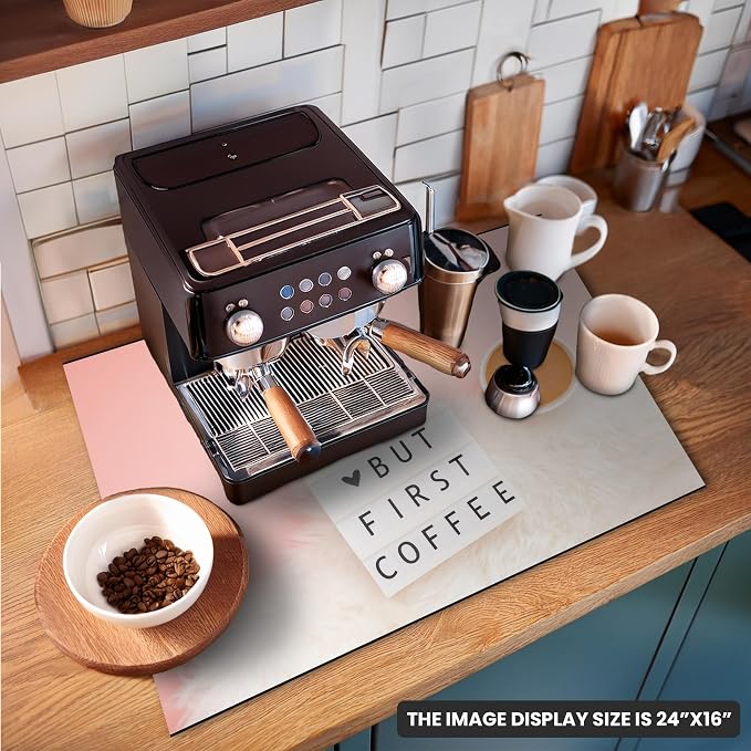 Coffee Mat Super Absorbent – 24" x 16" Dish Drying Mat - Image 6