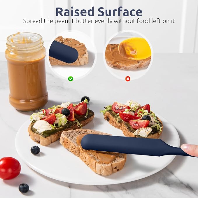 U-Taste Skinny Silicone Jar Spatula: 600ºF Heat-Resistant Food-Grade 10in Long - Image 8