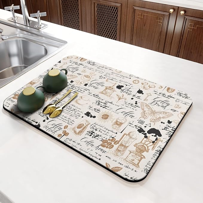Coffee Mat 23inx15in, Coffee Bar Mat - Image 3