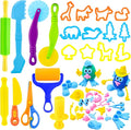 Dough Tools for Kids, 47-Piece Kids Clay and Dough Tool Kit– Includes Roller by iShyan