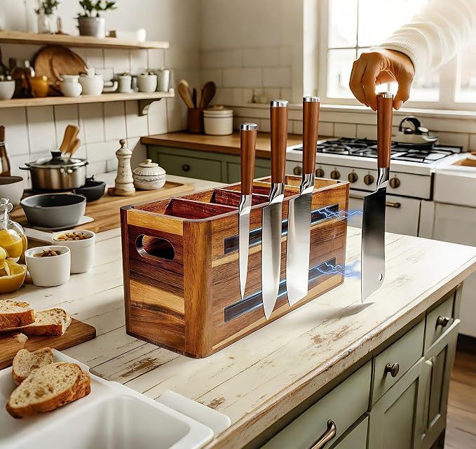 Wooden Kitchen Utensil Holder Organizer - Image 8
