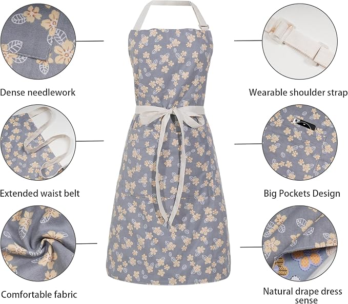 Aoomzoon Kitchen Aprons for Women - Image 4