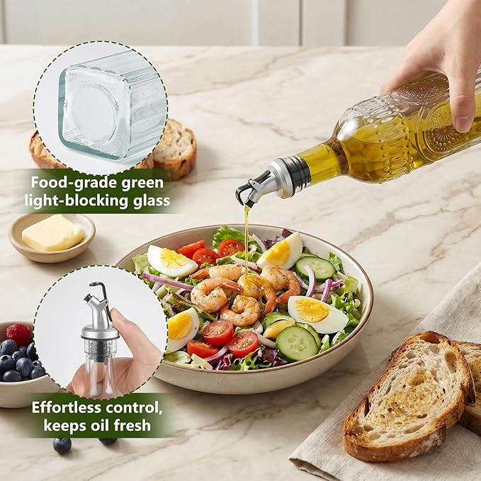 WERTIOO 4 Pack Olive Oil Dispenser Bottle - Image 3