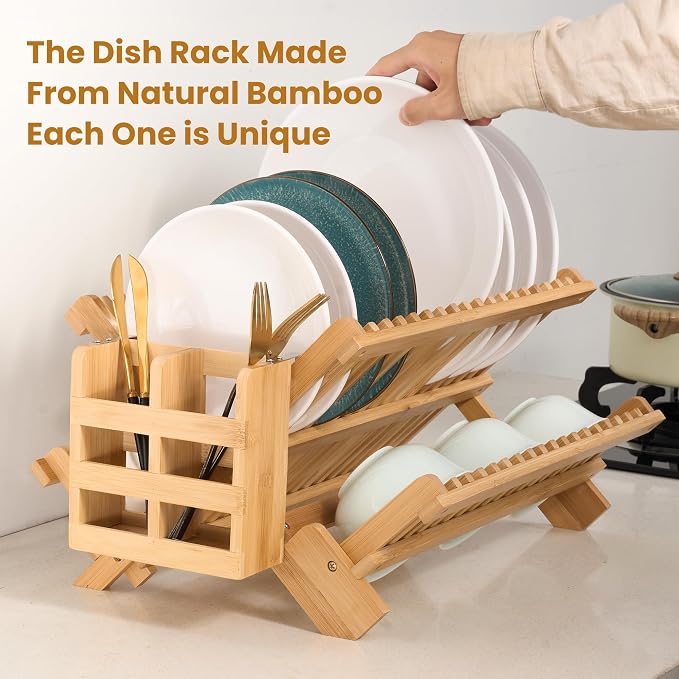 NOVAYEAH Bmaboo Dish Drying Rack - Image 2