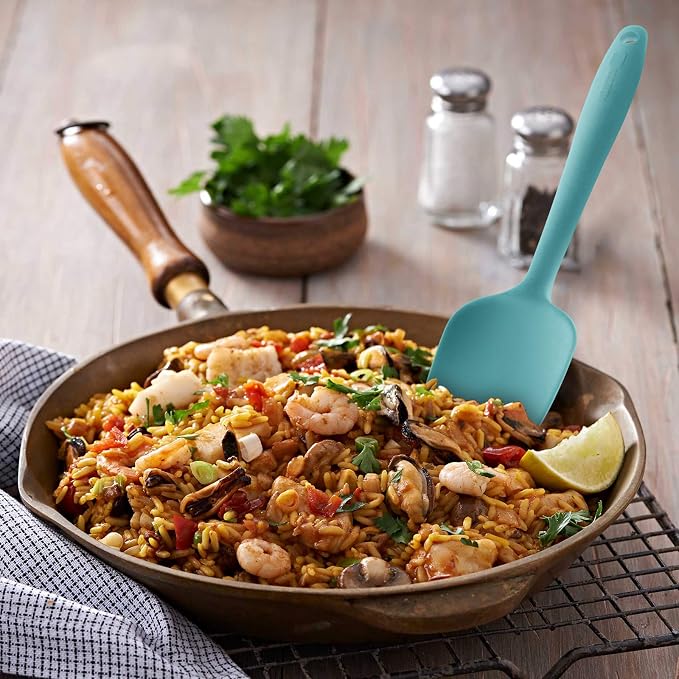 Silicone Spatula 3‑Piece Set Heat Resistant 600°F Non‑Stick Rubber Spatulas - Image 3