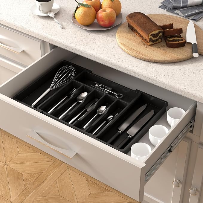 Lifewit Silverware Drawer Organizer, Expandable Utensil Tray - Image 8