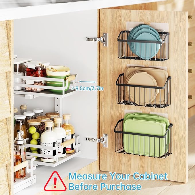 NiHome 5PCS Cabinet Door Lid Organizers Holders - Image 4