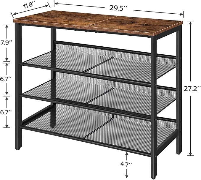HOOBRO Shoe Rack for Entryway, 4-Tier Shoe Organizer - Image 2
