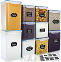 VERONES Large Tall Airtight Food Storage Containers, 10 PACK Plastic Airtight by VERONES