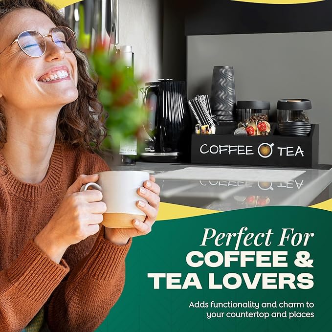 Vinvoli Coffee Station Organizer – Premium 2025 All-in-One Coffee Bar & Tea - Image 7