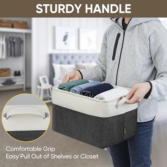 BALEINE 1 Pack Fabric Closet Storage Bins - Image 9