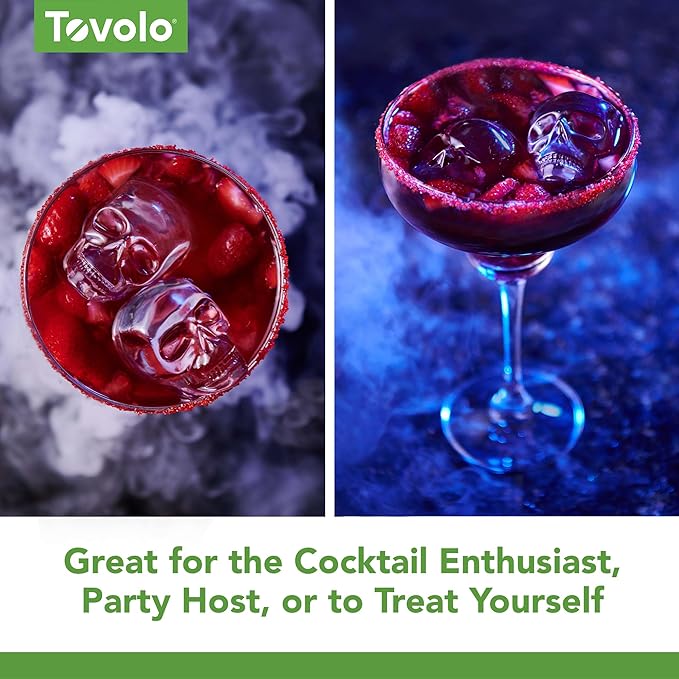 Tovolo Skull Ice Cube Mold Pack of 2 Craft Ice Molds - Image 4