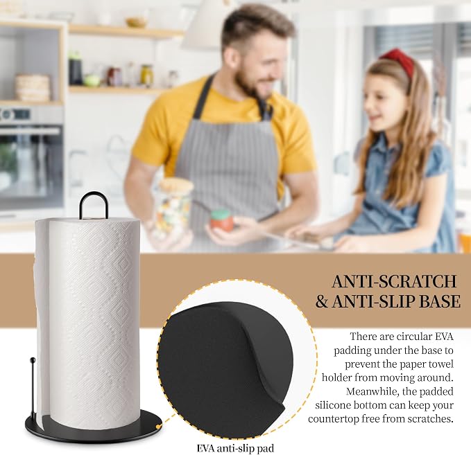 10Pack Paper Towel Holder, Bulk Black Paper Towel Holder Stand Countertop - Image 5