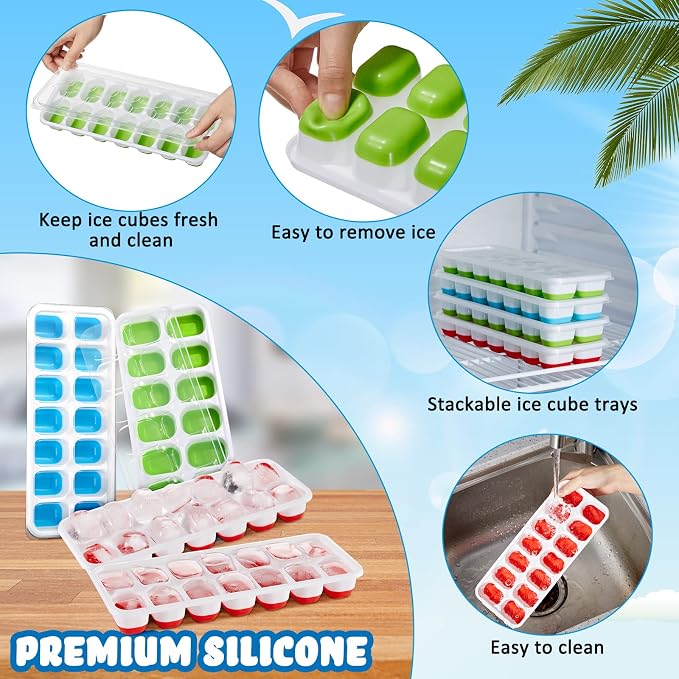Honeydak 10 Pack 10 Pack Ice Cube Trays - Image 3