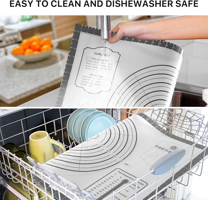Silicone Mat, 26 x 16inch Extra Large Non-stick Pastry Baking Mat - Image 6