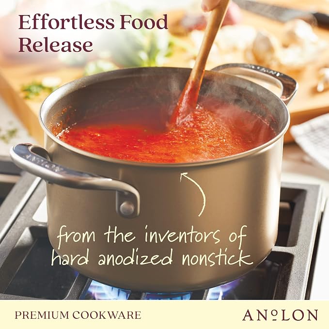 Anolon Ascend Hard Anodized Nonstick Saucepan/Saucepot and Lid - Image 4