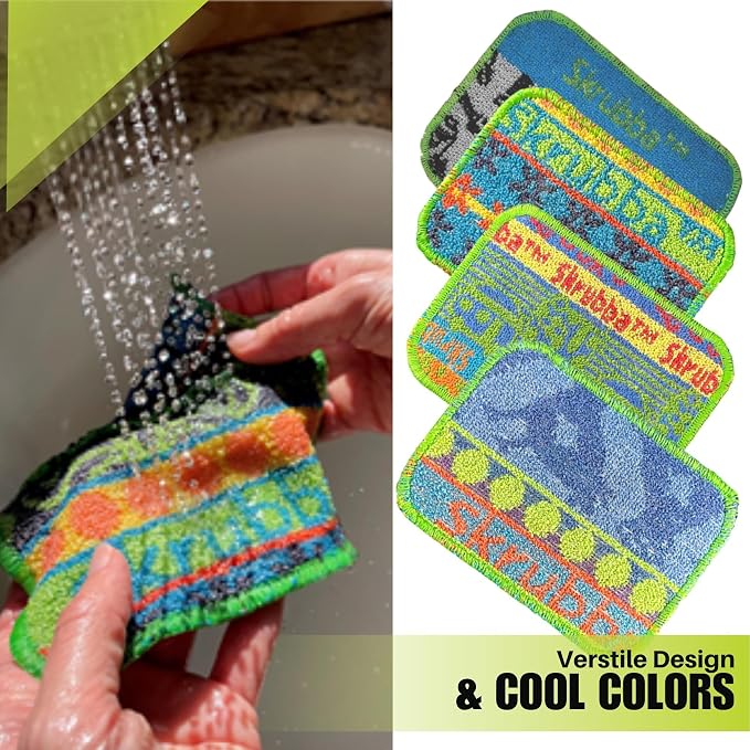 Wet-it! Skrubba 6-Pack Reusable Dish Scrubbers – Non-Scratch Scouring Pads - Image 6