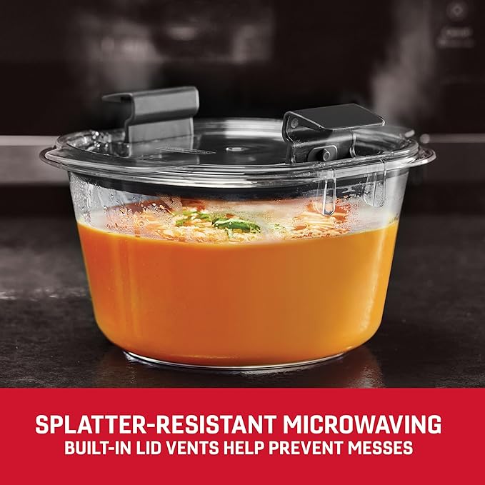 Rubbermaid Brilliance® Round Leak Proof Food Storage Containers, 6 Piece Set - Image 3