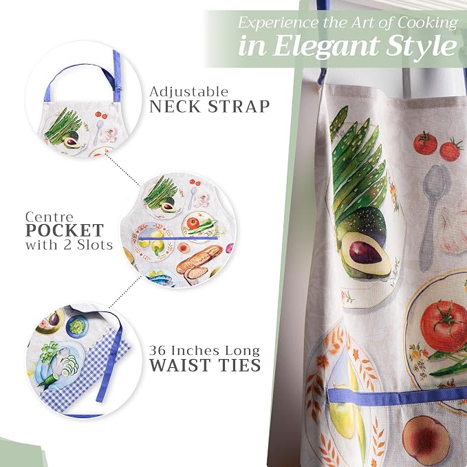 Maison d' Hermine 100% Cotton Apron - Image 5