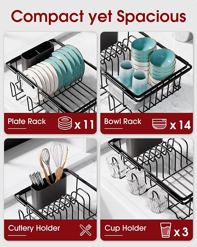 Sakugi Dish Drying Rack in Sink - Image 3
