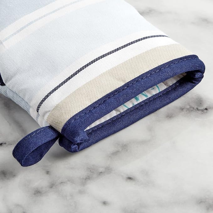 Martha Stewart Thin Stripe Mini Oven Mitt 2-Pack Set - Image 4