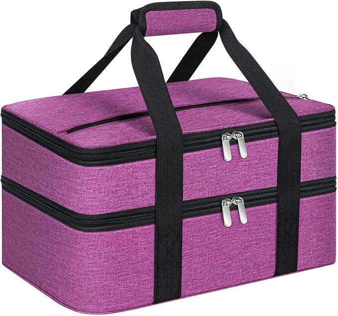 Double Insulated Casserole Carrier, Portable Casserole Carrier by MIAOJIE