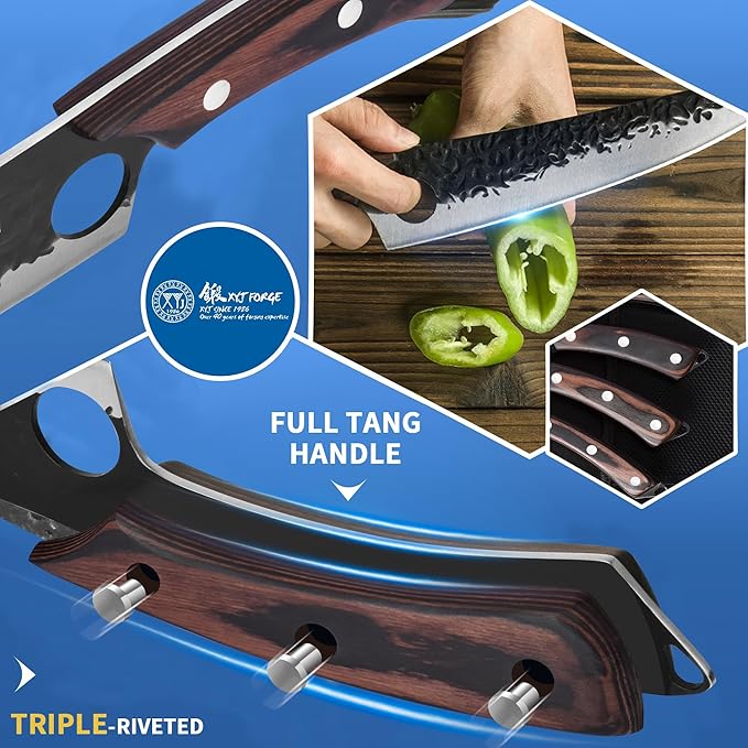 XYJ Professional Serbian Chef Knife Set - Image 3