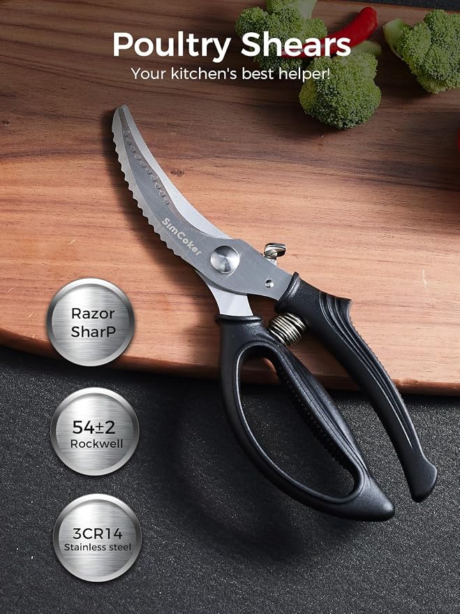 Poultry Shears, Heavy Duty Kitchen Shears - Image 3