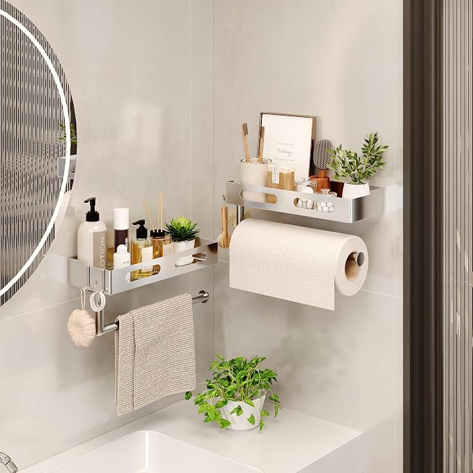 Paper Towel Holder Wall Mount for Bathroom, Paper Towel Holder - Image 4