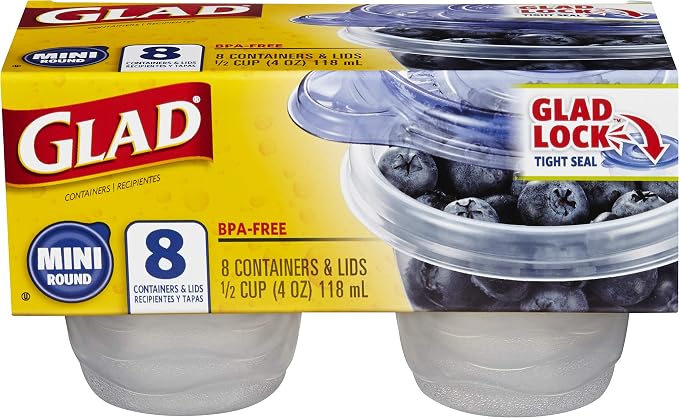Glad GladWare Mini Round Food Storage Containers - Image 2