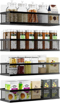 Spice Rack Wall Mount, 4 Pack Pantry Door Organizer & Hanging Storage Baskets by Umomi