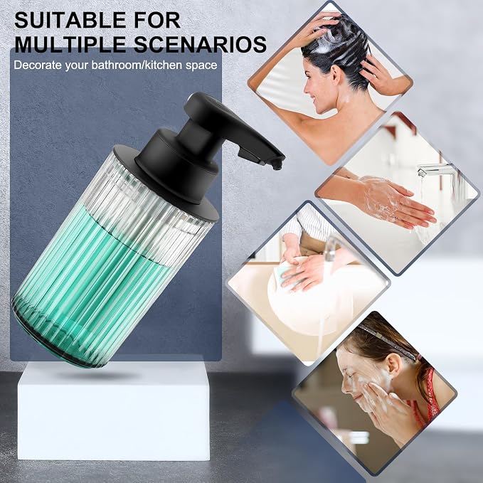 Automatic Soap Dispenser Foaming Touchless: 9oz Black Plastic - Image 6