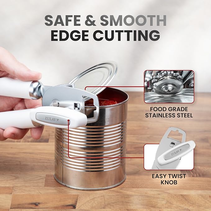 Zulay Kitchen Heavy Duty Stainless Steel Can Opener Manual - Image 4