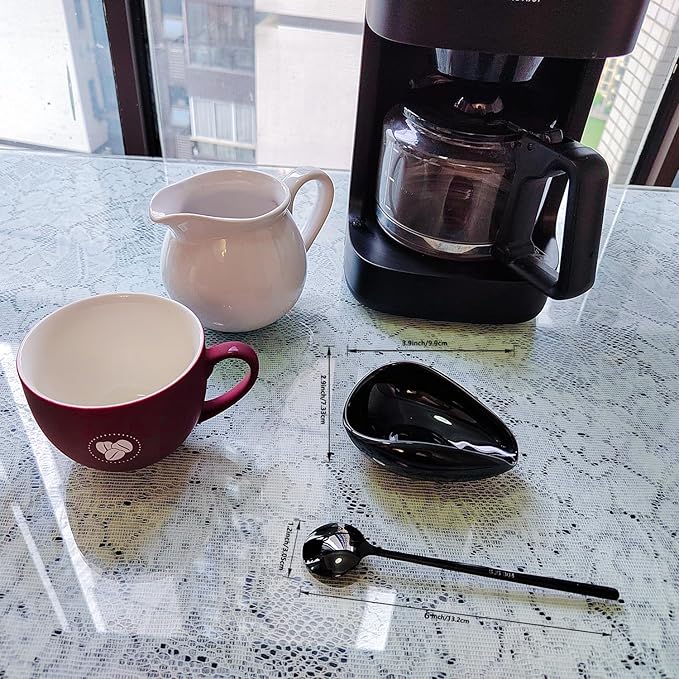 Ture Small Mini Ceramic Spoon Rest: Coffee Teaspoon & Bar Spoon Holder Kit - Image 5