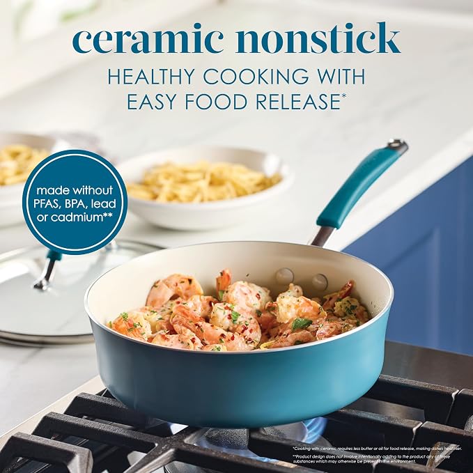 Rachael Ray Cucina Ceramic Nonstick Saute Pan - Image 3