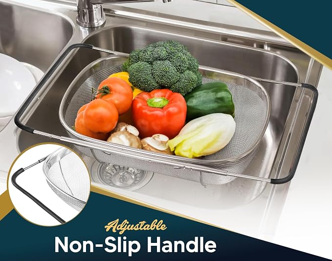 Over the Sink Colander for Kitchen - Image 6