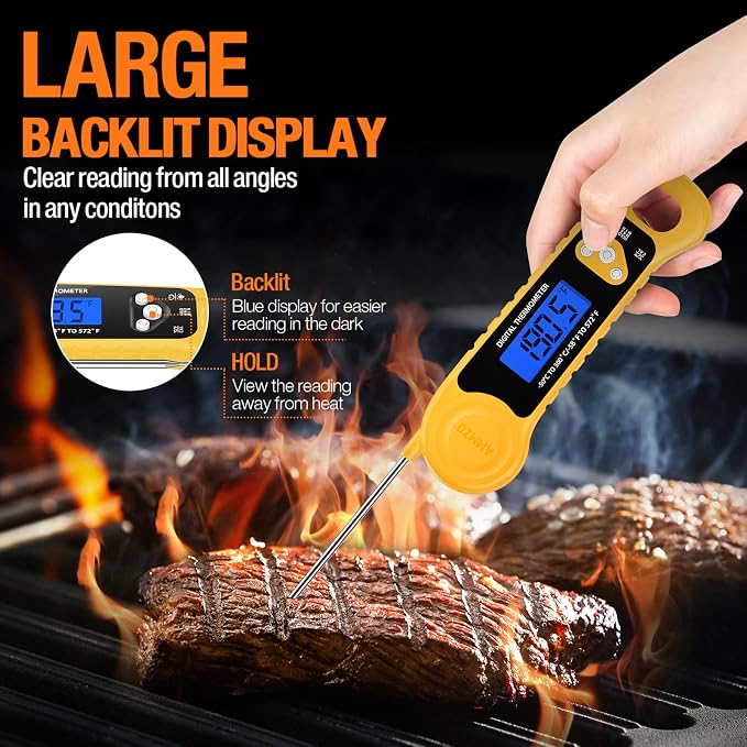AMMZO Meat Thermometer Digital, Instant Read Food Thermometer - Image 4