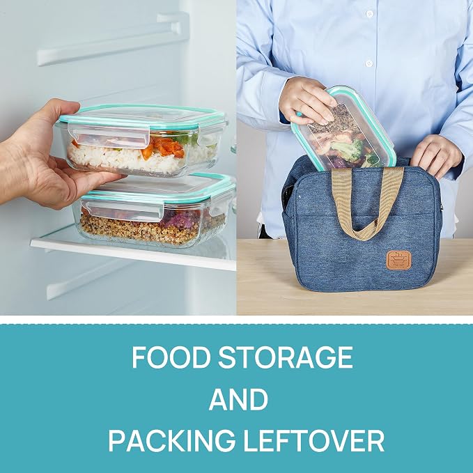 Vtopmart 5Pack 22oz Glass Storage Containers - Image 5