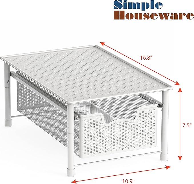 Simple Houseware Stackable Cabinet Basket Drawer Organizer - Image 2