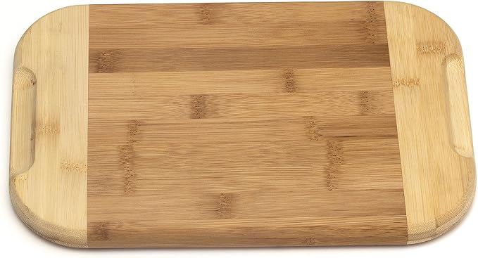 Lipper International Bamboo Wood Two-Tone Kitchen Cutting and Serving Board - Image 5