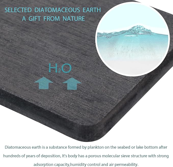 NiuYichee 2 Pcs Water Absorbing Stone Trays, Kitchen/Bathroom Sink Soap Dish - Image 5