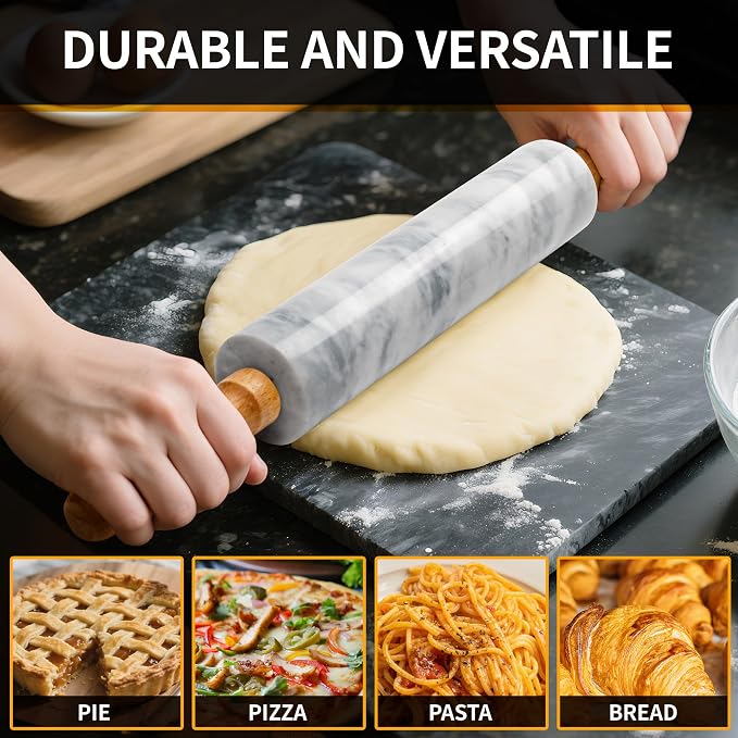 16.7 Inches Marble Rolling Pin for Baking - Image 7