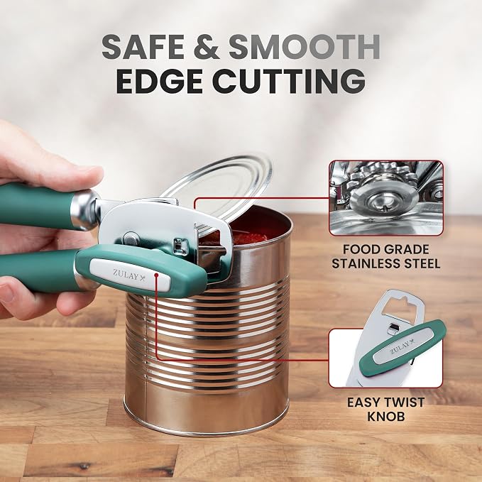 Zulay Kitchen Heavy Duty Stainless Steel Can Opener Manual - Image 4