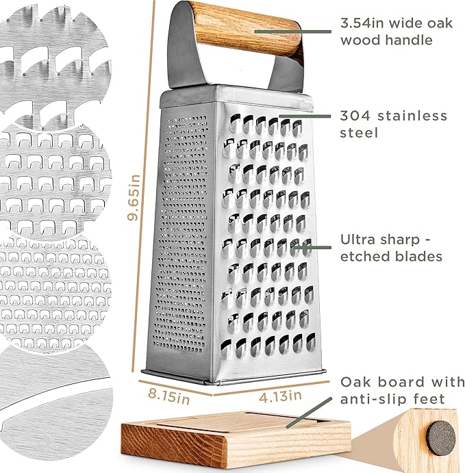 WALDWERK Premium Grater with Etched Stainless Steel Blades - Image 6