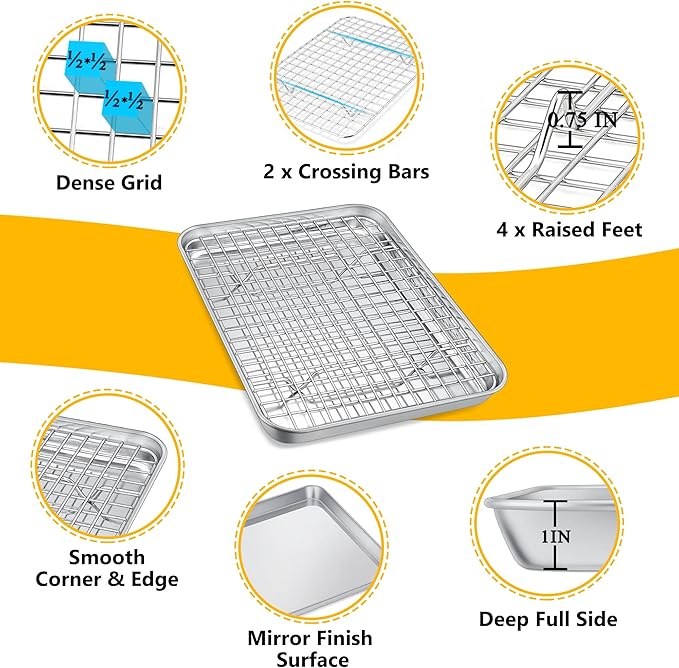 P&P CHEF 9 Inch Toaster Oven Pan - Image 3