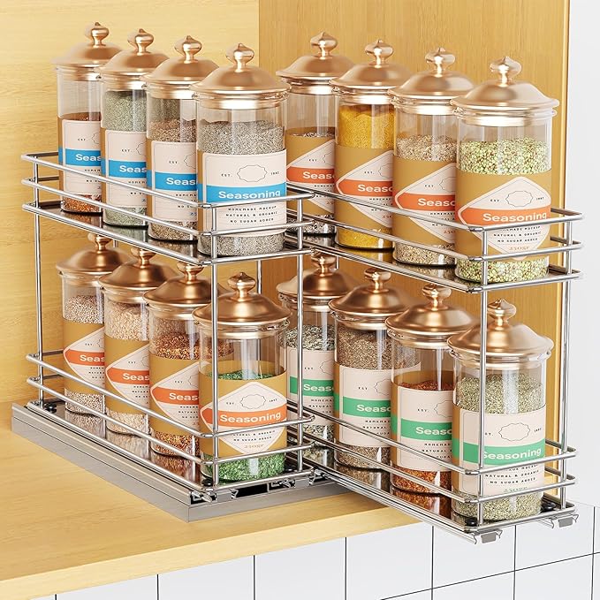 Mystozer Pull Out Spice Rack Organizer by Mystozer