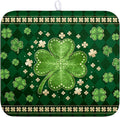 St Patricks Day Drying Mat for Kitchen Counter Shamrock Dish Drying Mats Lucky by Kwlegh