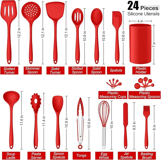 E-far Silicone Cooking Utensils Set, Silicone Kitchen Tools - Image 2