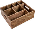VaeFae Acacia Wood Caddy Organizer, Napkin and Paper Plate Holder, Wooden by VaeFaeDirect